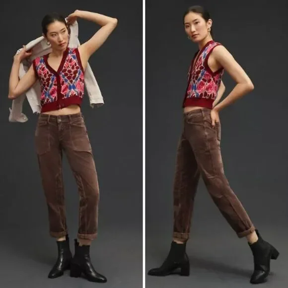 NWT Anthropologie Pilcro The Wanderer Corduroy Cargo Pants | 34 - Picture 2 of 7